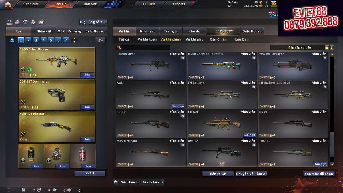 shop acc cf uy tin gia re